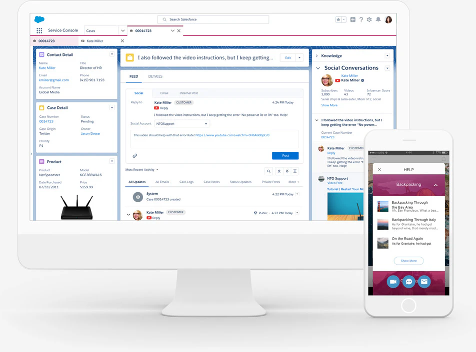 screenshot of Salesforce Field Service